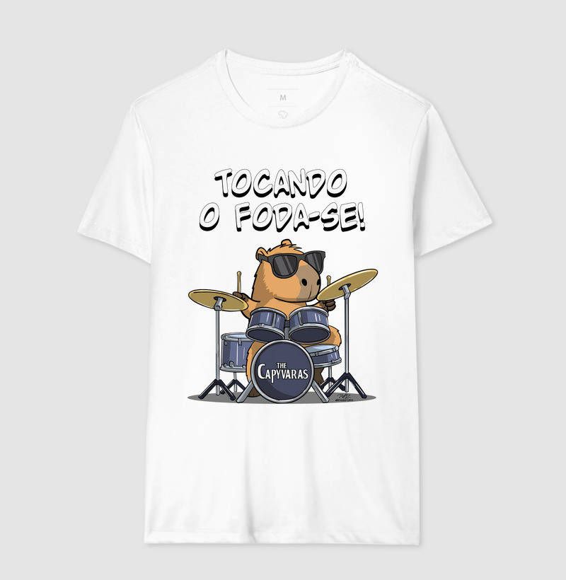 Camiseta Capivara Tocando o Foda-se - Imagem 4