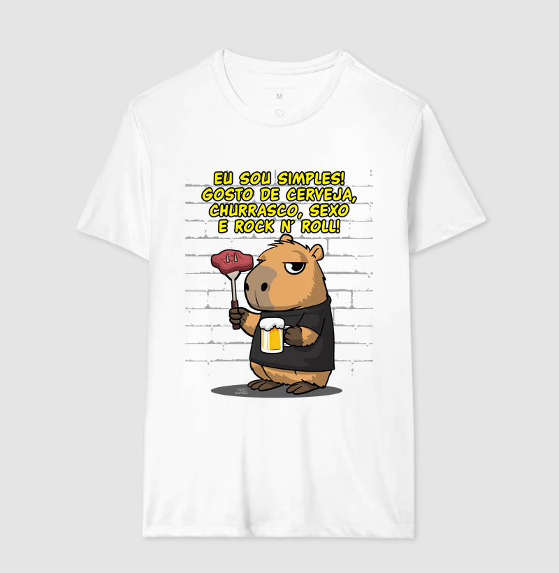Camiseta Capivara rock simples - Imagem 4