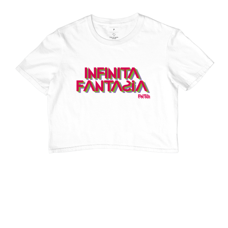 CROPPED "INFINITA FANTASIA" / LETTERING GRANDE