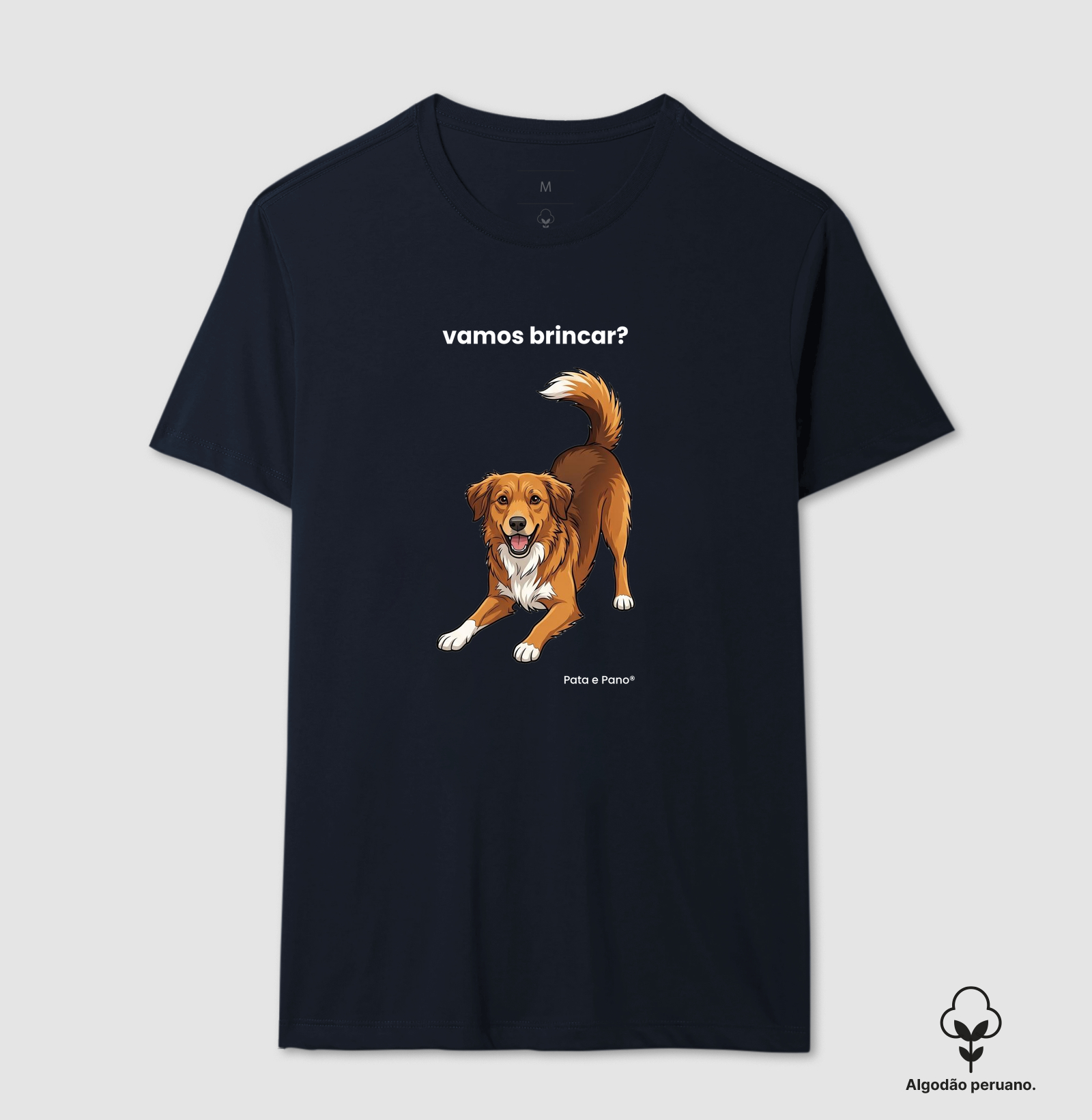 CAMISETA ALGODÃO PERUANO NOSSO MASCOTE BRINCAR - Imagem 4