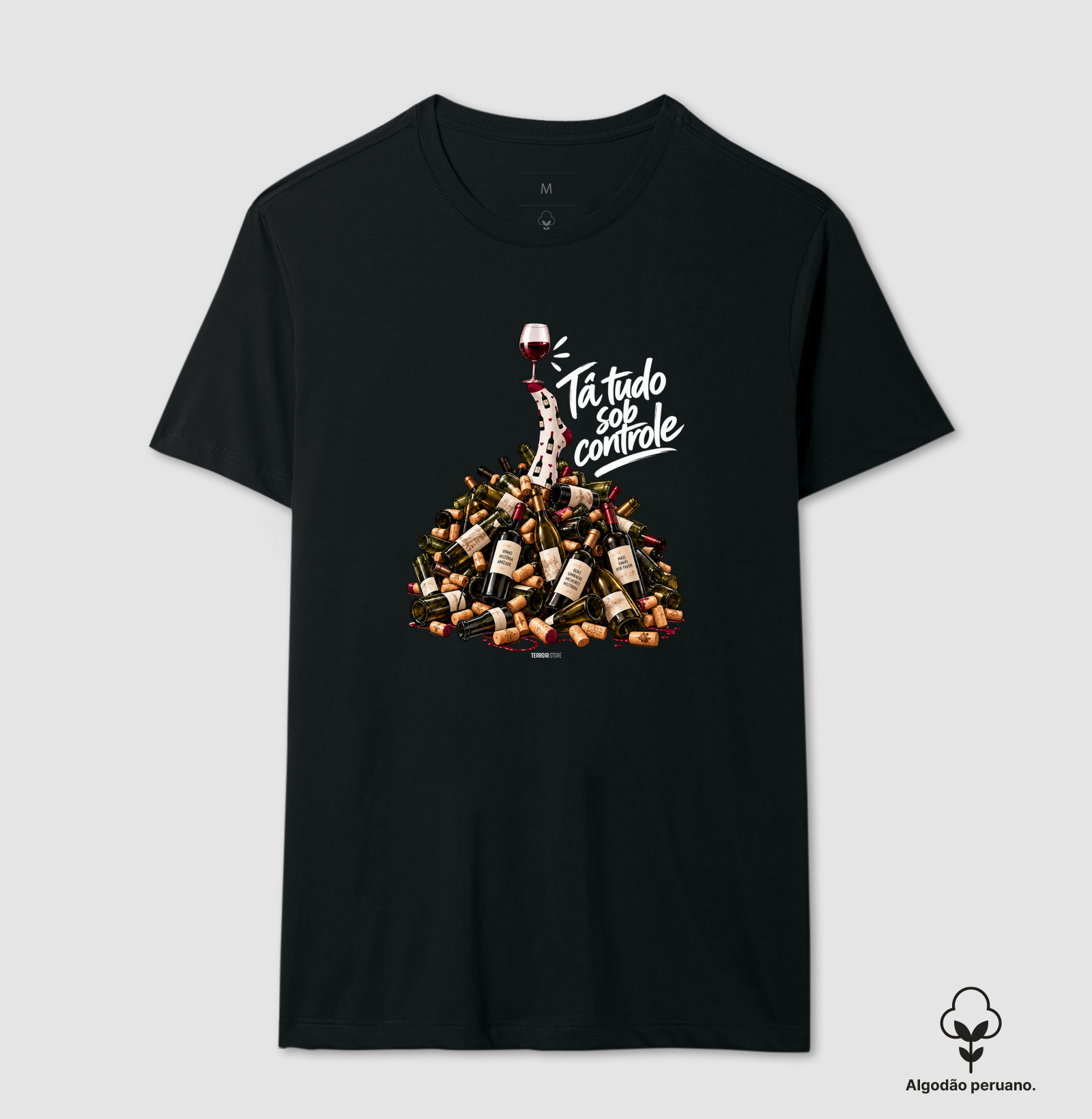 Camiseta “Entre Garrafas e Histórias” – Wine Mood - Imagem 6