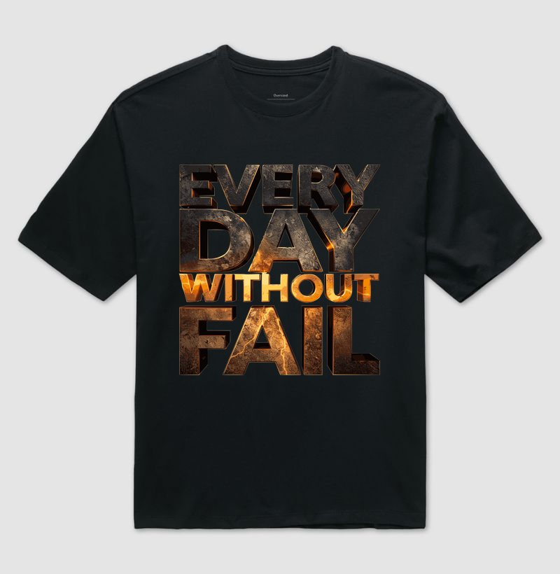 Camisete Oversized Every Day Without Fail - Imagem 3