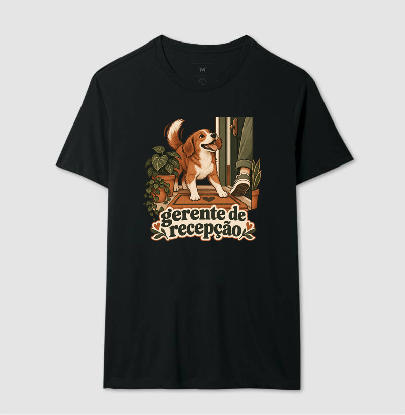 Camiseta Cachorro Recepção "gerente de recepção" | Pelo & Pano - Imagem 2