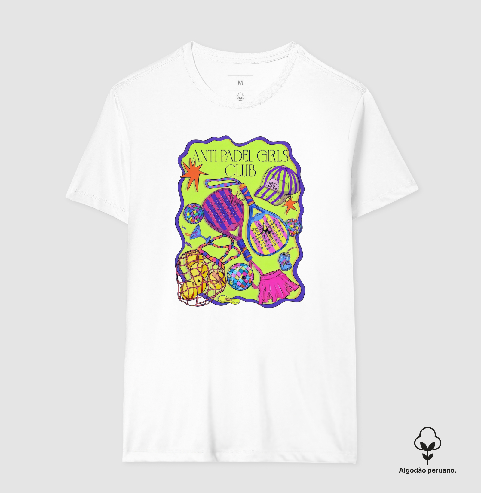 Camiseta Feminina Anti Padel Girls Club Retrô - Imagem 6