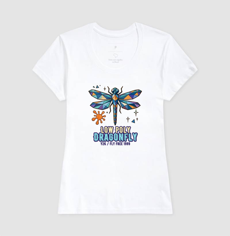 Camiseta Y2K Low Poly Dragonfly - Imagem 5