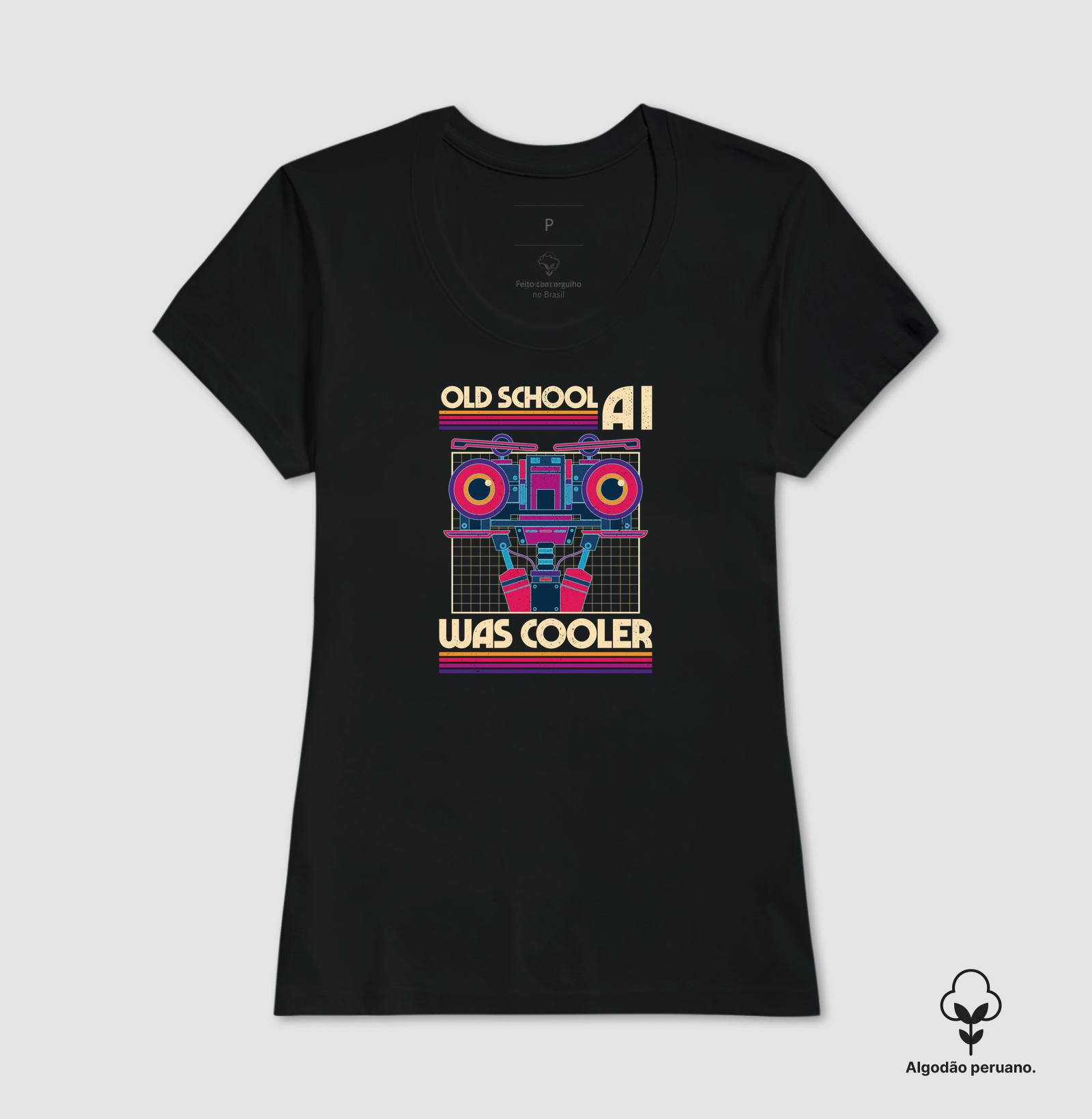 Camiseta Algodão Peruano Old School AI - Imagem 3