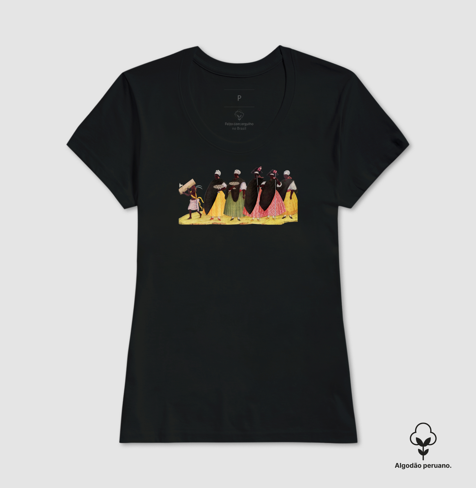 Camiseta Mulheres Pretas na Festa do Rosário (Brasil colonial) - Imagem 5