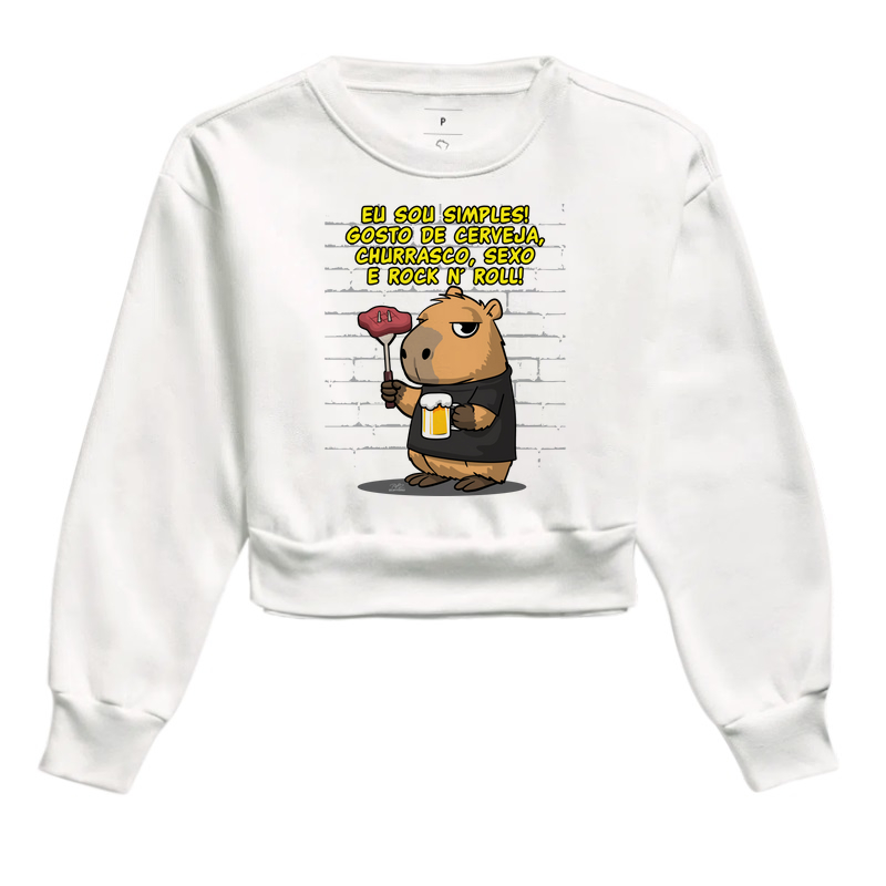 Camiseta Capivara rock simples - Imagem 3