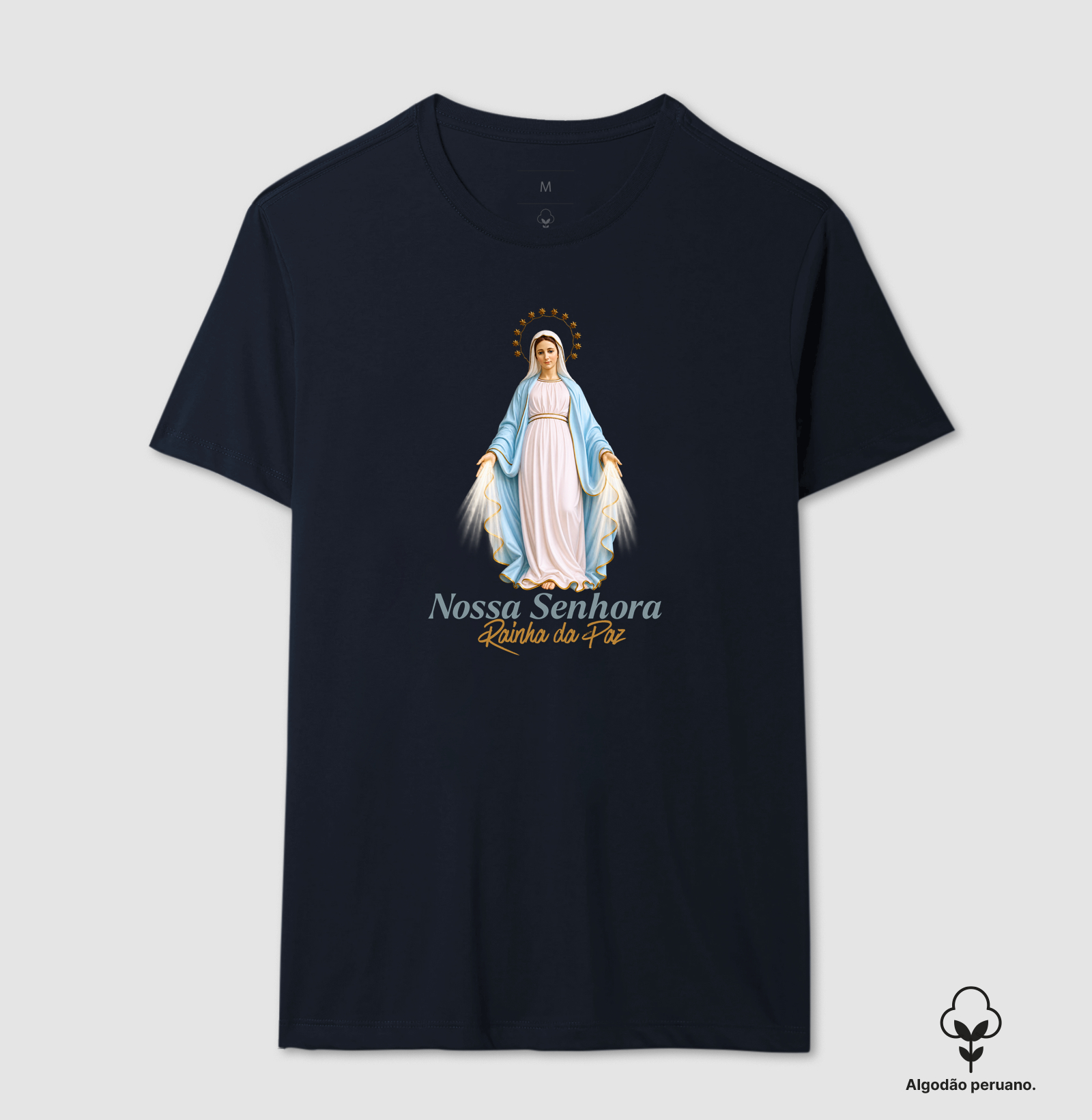 Camiseta Católica Nossa Senhora Rainha da Paz - Imagem 8