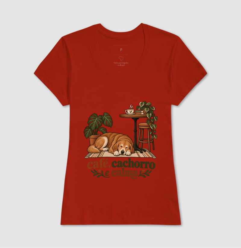 Camiseta Cachorro Café "café, cachorro e calma" | Pelo & Pano - Imagem 11