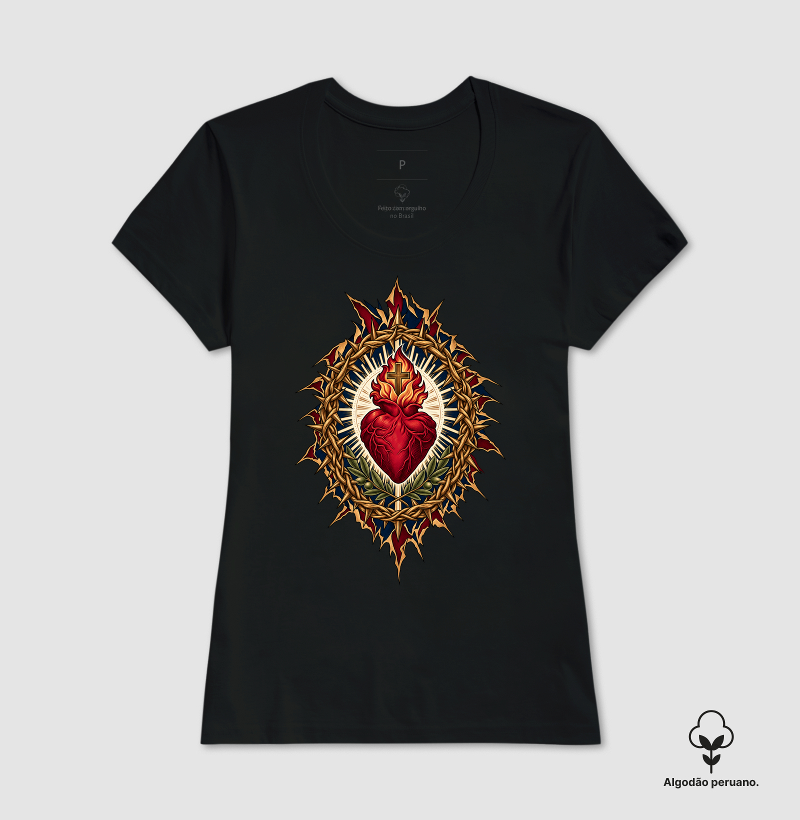 Sagrado Coração - Rasgo Redenção Coroa - Cristo Vivo - Imagem 3
