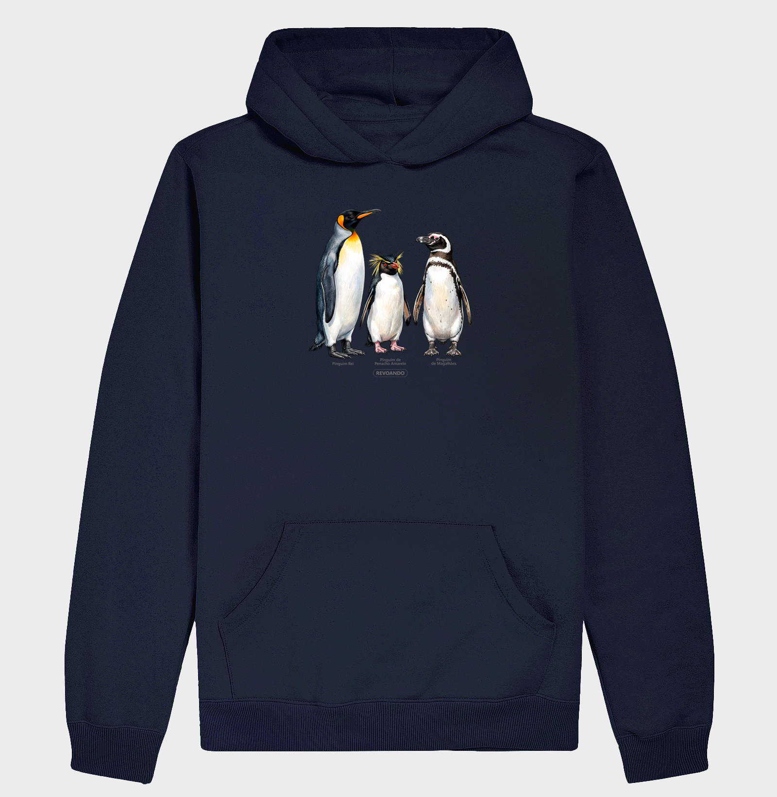 Traços Alados - Coletivo Pinguins - Moletom Hoodie - Imagem 6