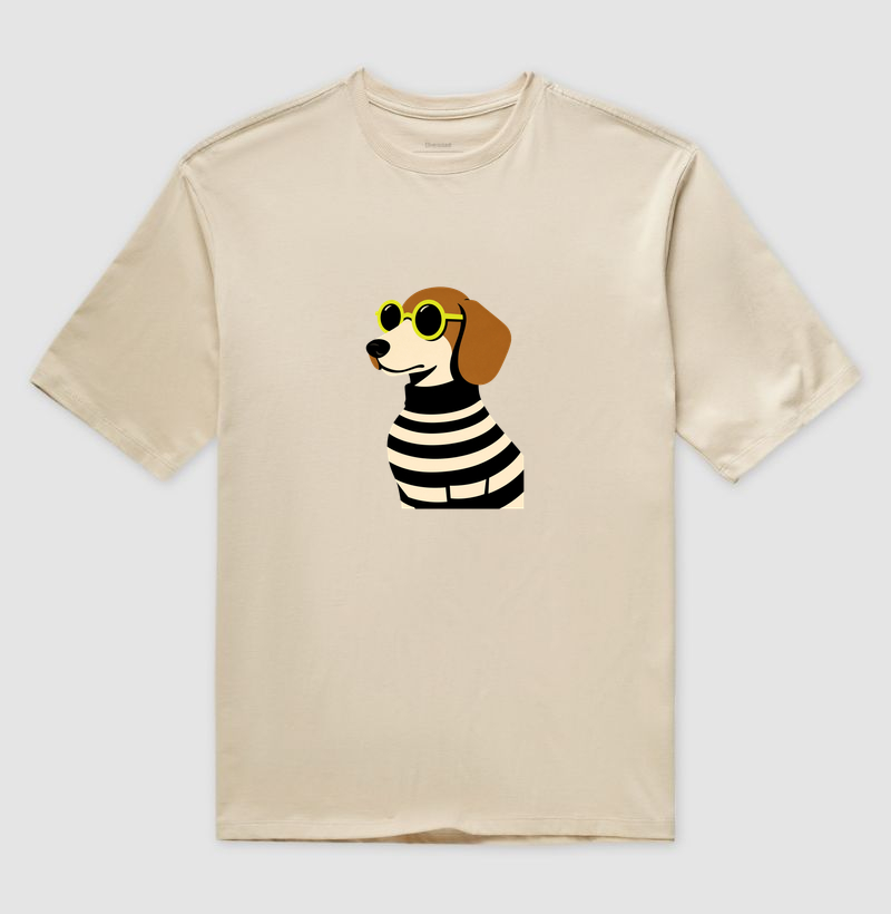 Otz Oversized Tee Sophisticated Beagle - Imagem 3