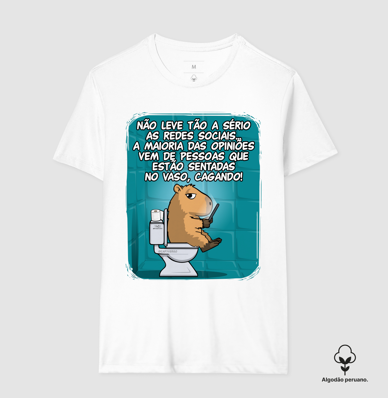 Camiseta Capivara Banheiro - Imagem 6