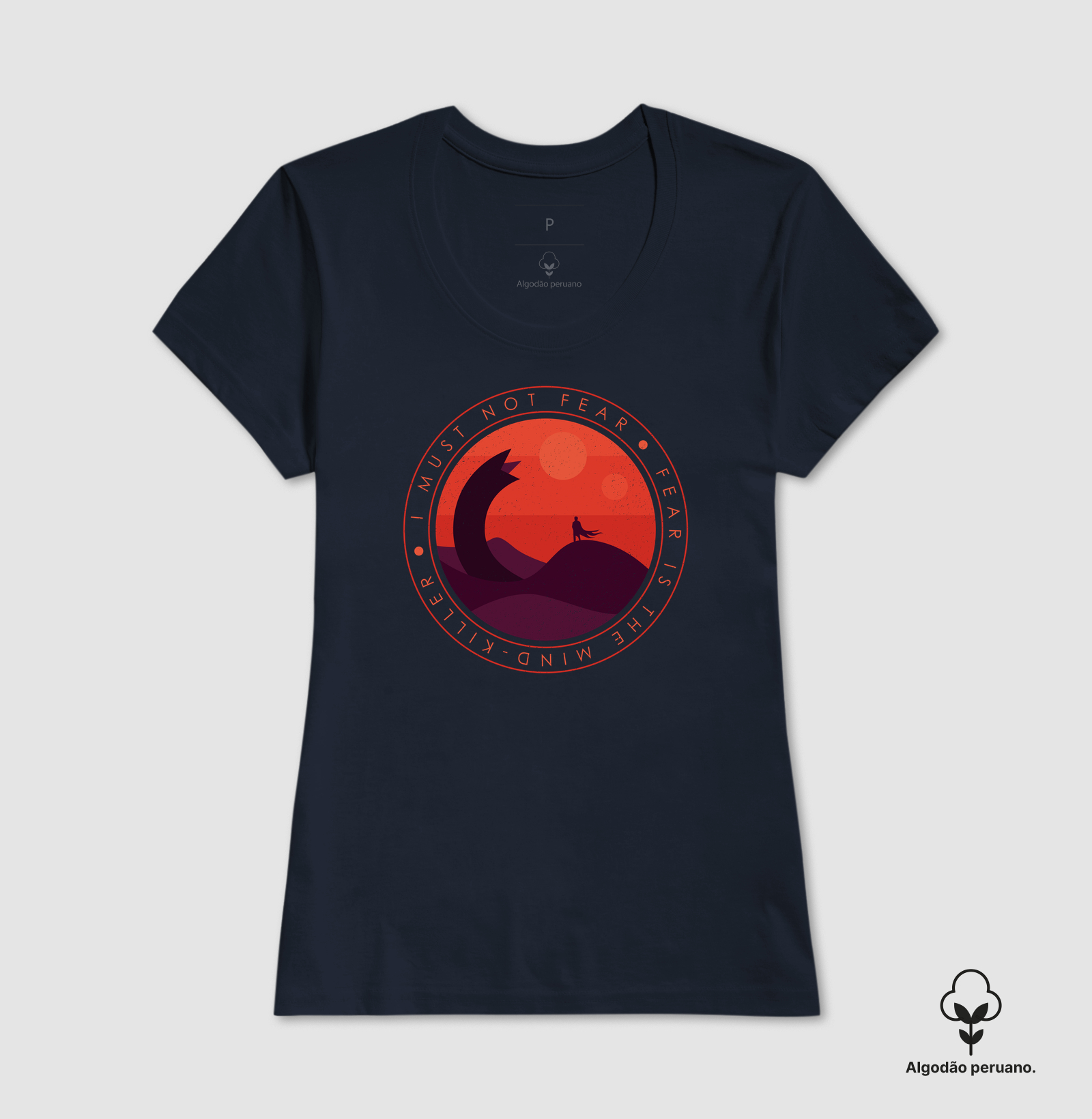 Camiseta Algodão Peruano O Medo Mata a Mente - Imagem 5