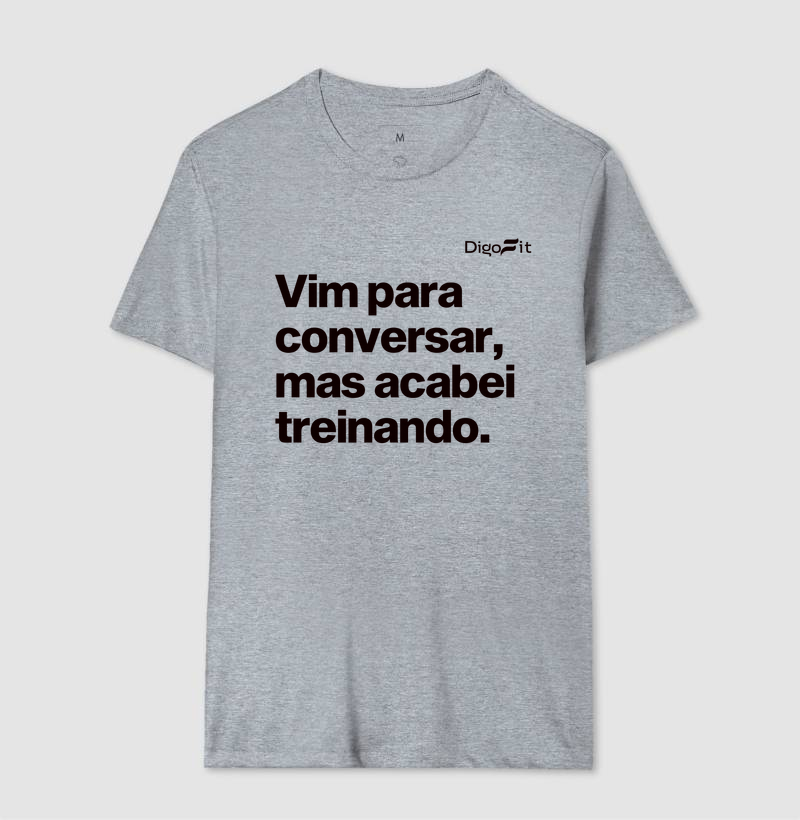 CAMISETA ACADEMIA VIM PARA CONVERSAR - Imagem 8
