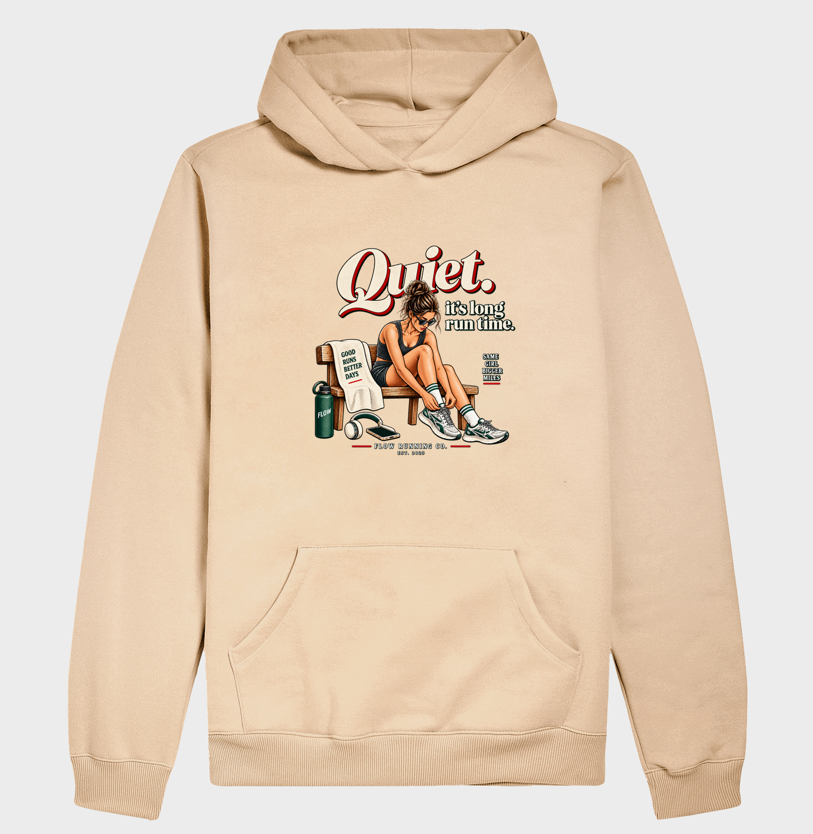 Hoodie Moletom Corrida - Quiet, It's Long Run Time - Imagem 5