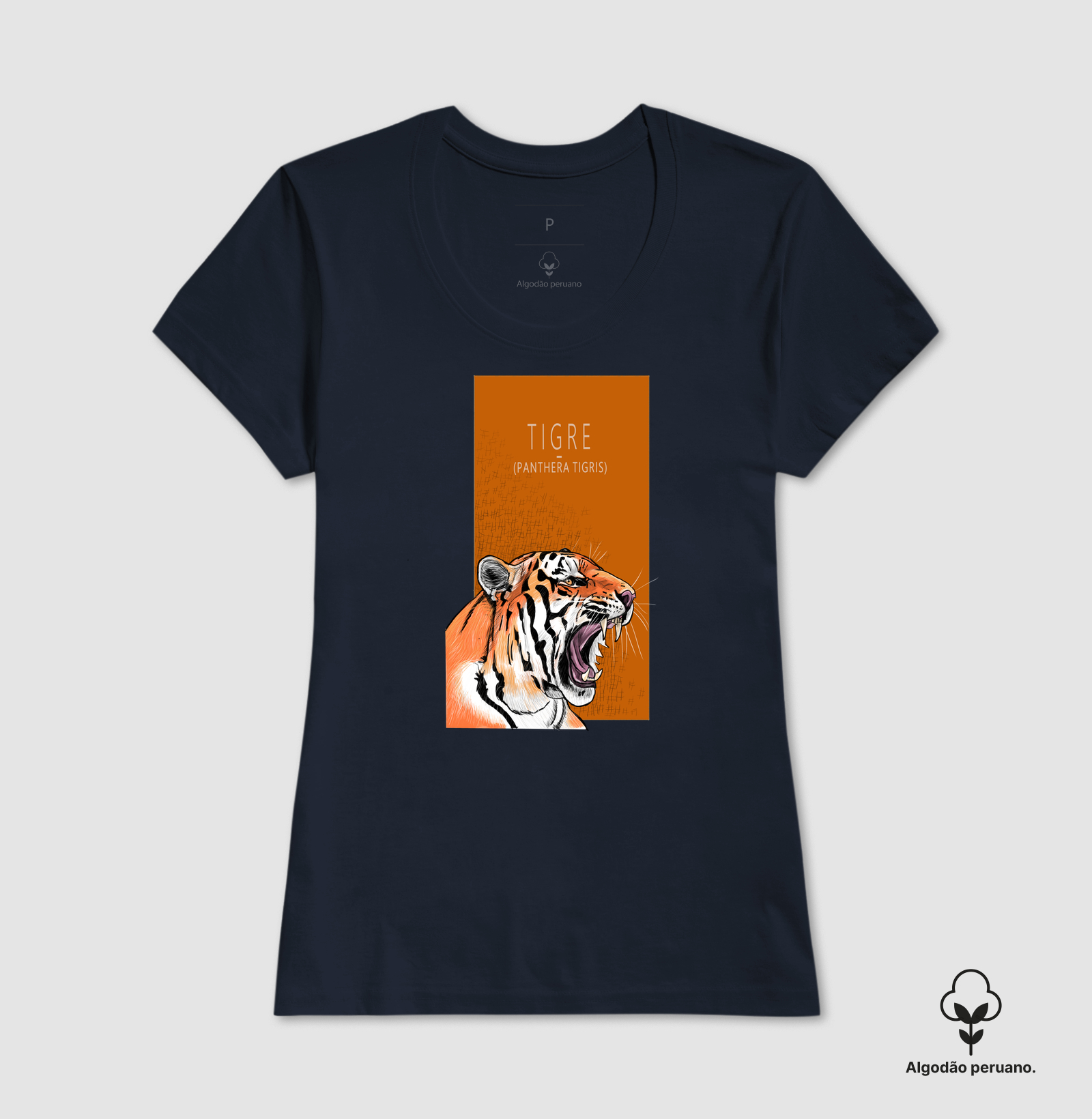 Camiseta Algodão Peruano Tigre - Imagem 6