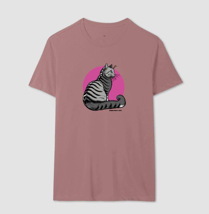 Gato cinza e fundo rosa - Imagem 17