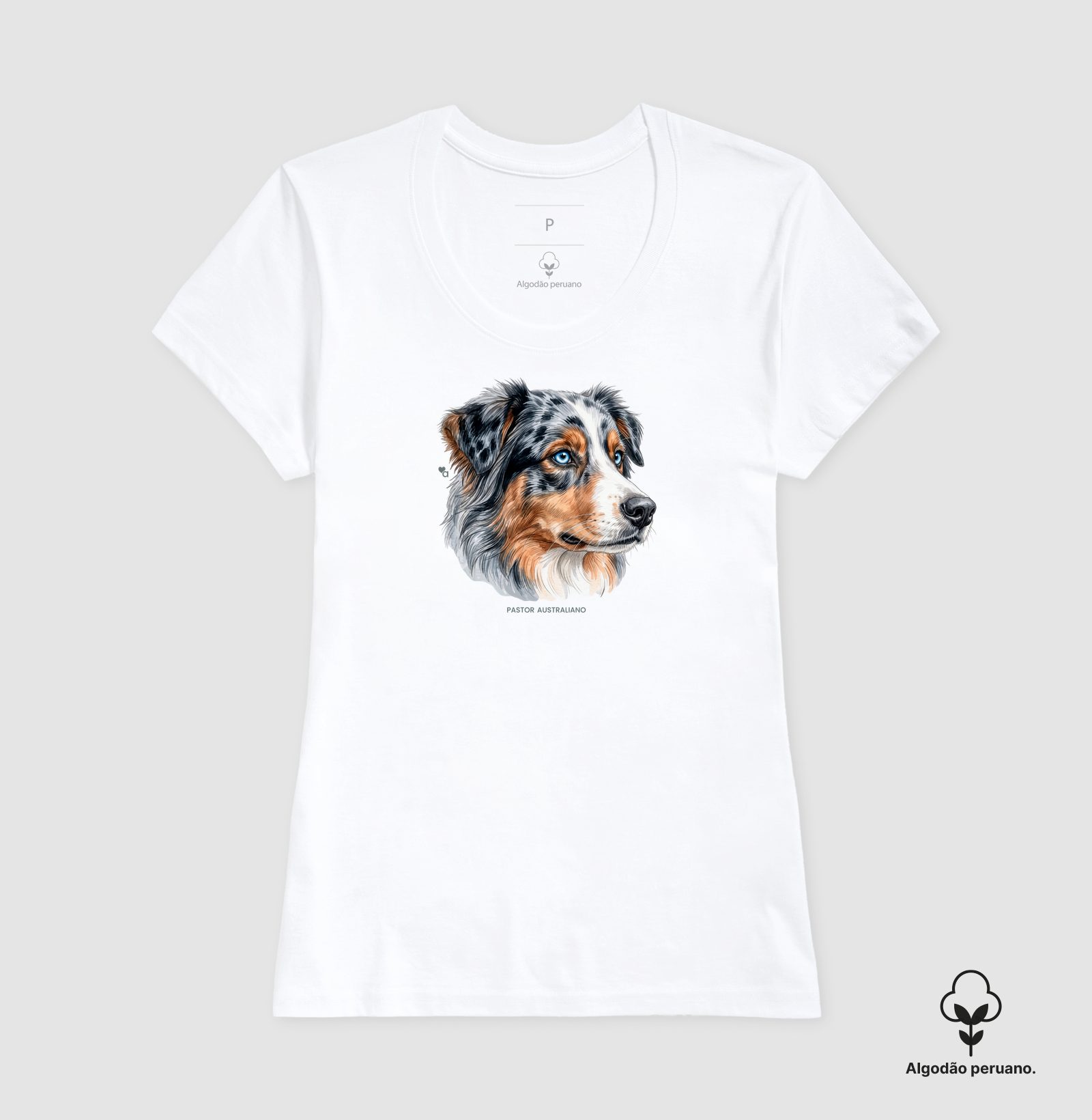 Cães - Pastor Australiano (Blue Merle) - Algodão Peruano - Imagem 7