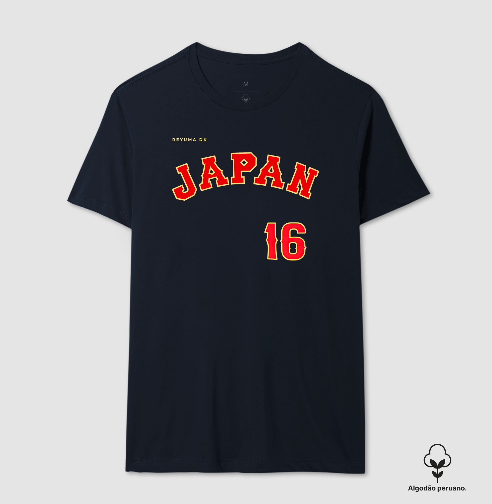 Camiseta Masculina, Feminina, Babylook e Unissex de Algodão Peruano Baseball "WBC Japan #16"  - Imagem 3