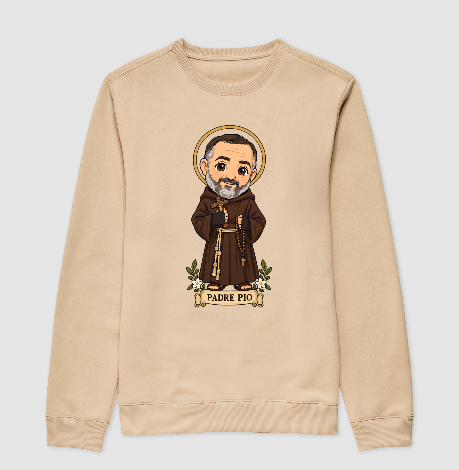 Padre Pio estilo chibi - Imagem 3