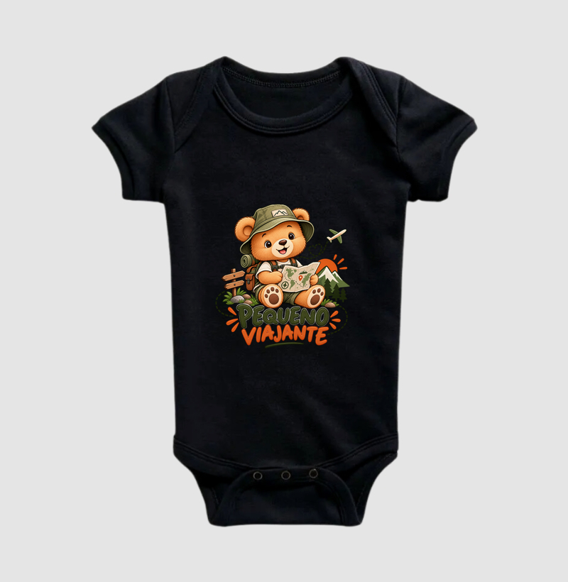 Body Infantil  | Pequeno Viajante -  Menino  - Imagem 3