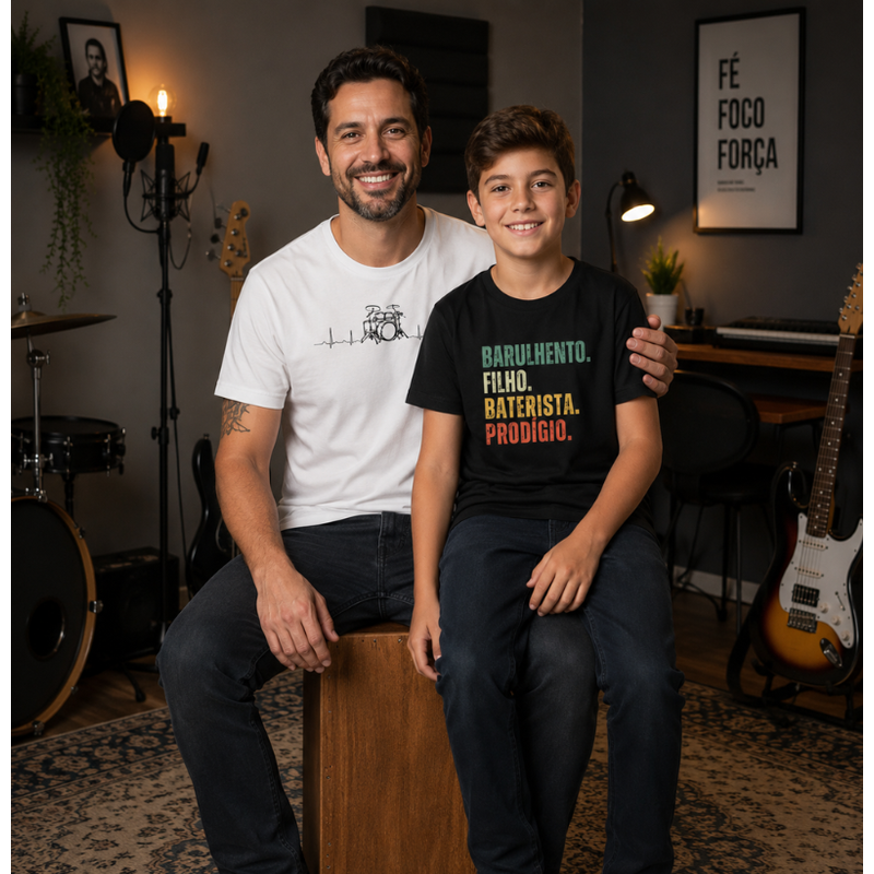 KIT PAPAI&FILHO BATERISTA | HEARBEAT + FILHO BARULHENTO