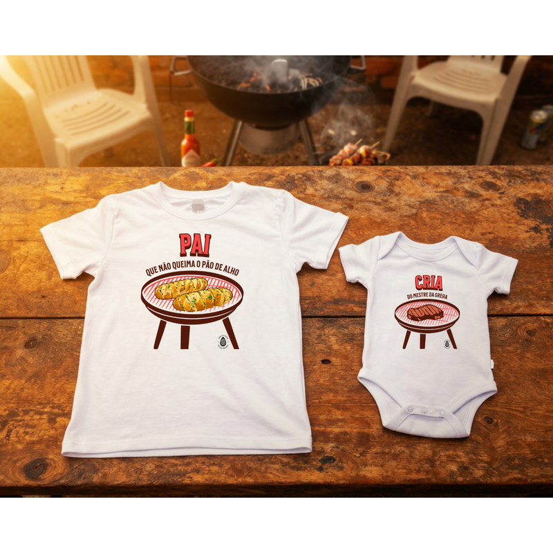 Kit Pai & Bebê -  Dupla do churrasco
