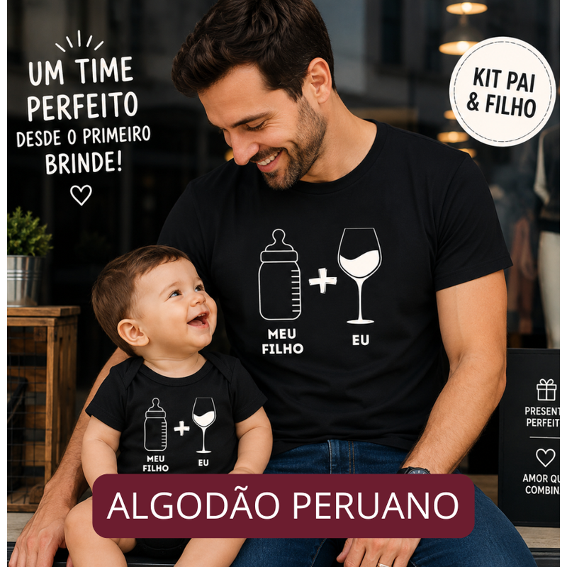 Eu e Meu Filho - Bebê - Algodão Peruano