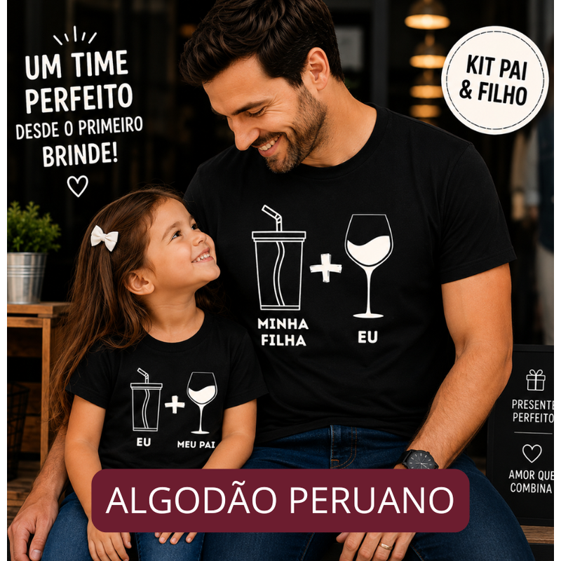 Eu e Minha Filha - Criança - Algodão Peruano
