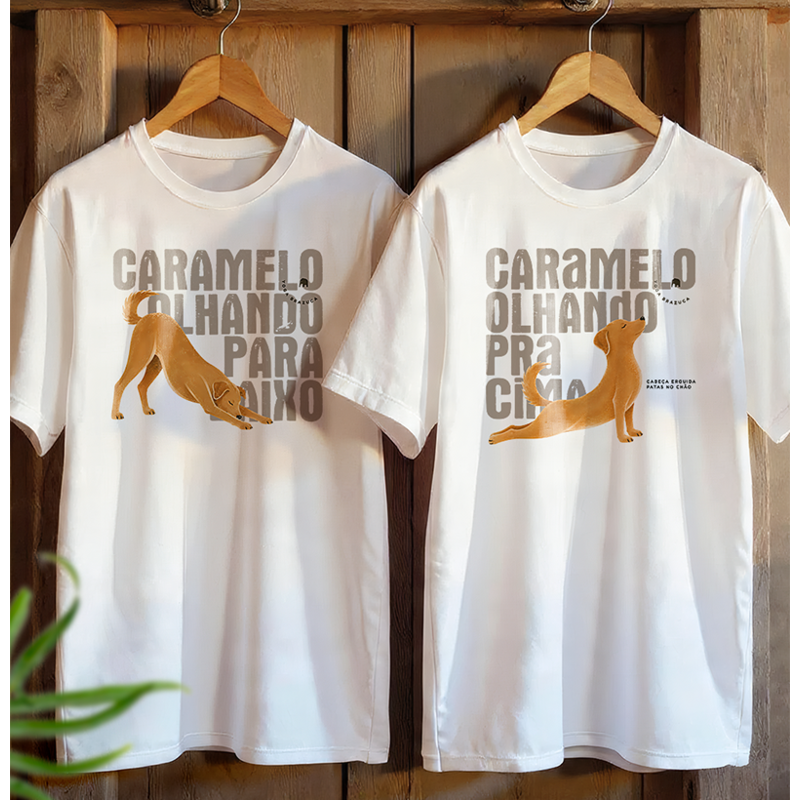 Caramelos olhando para baixo e para cima
