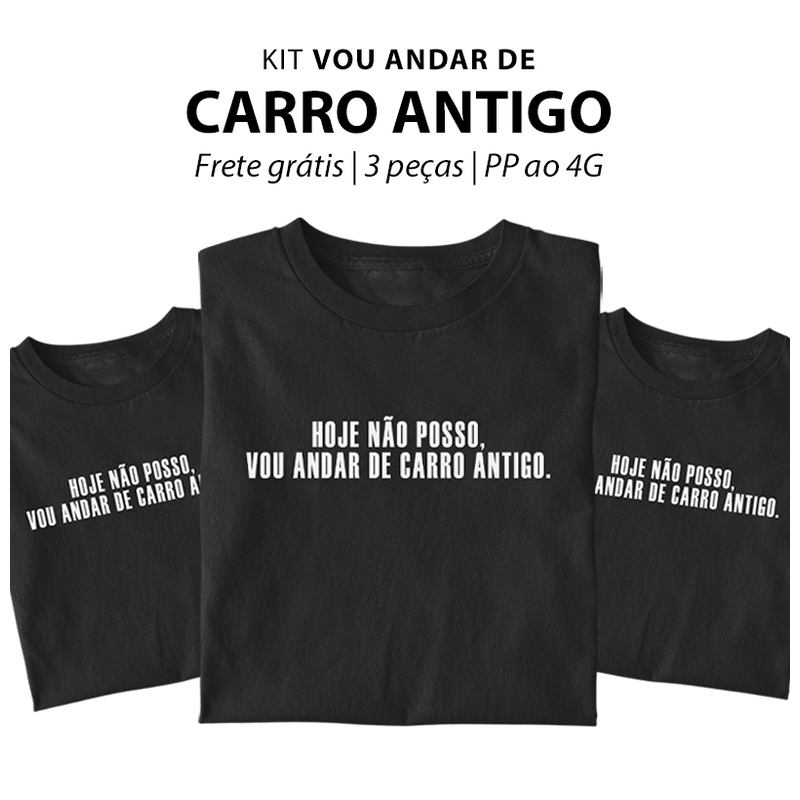Kit Vou Andar de Carro Antigo