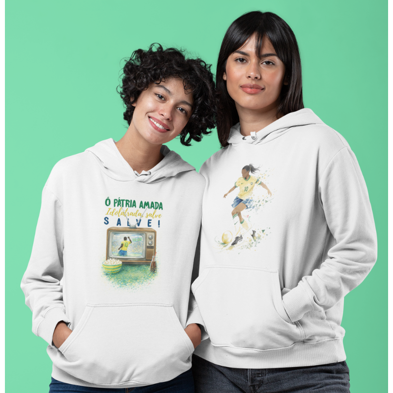 Kit Copa — 2 Moletons Hoodie Unissex