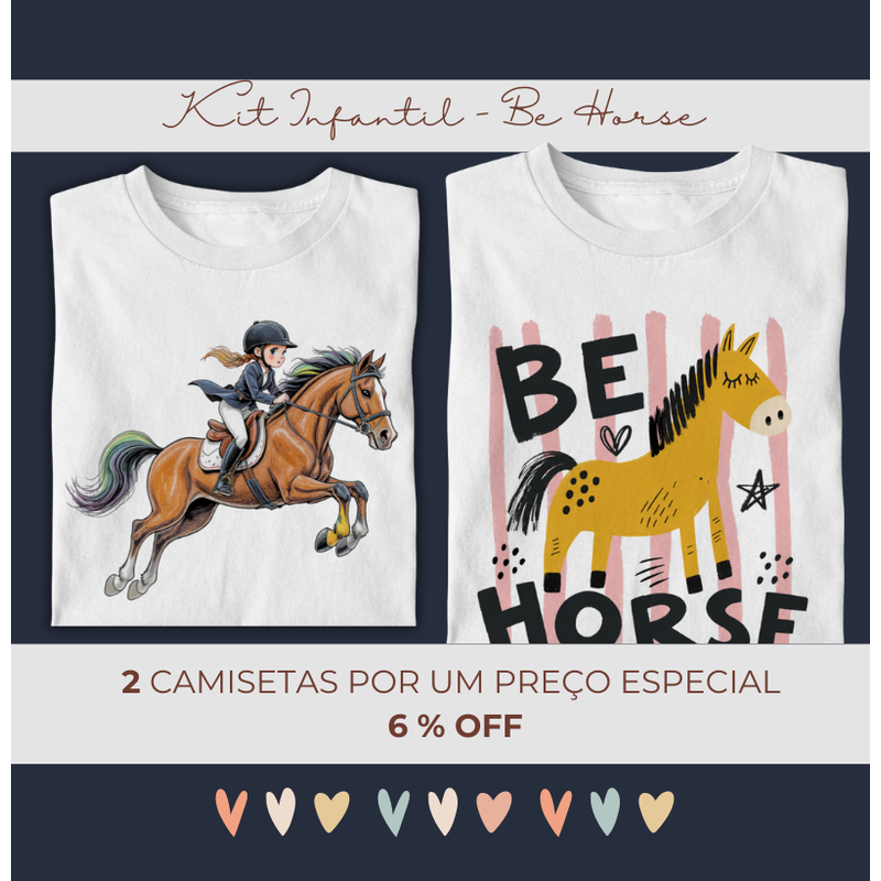 Kit Infantil | 2 camisetas com 6% OFF