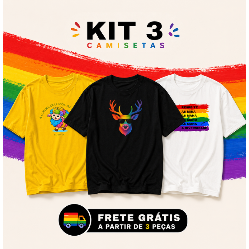 Camisetas Orgulho + Frete Grátis