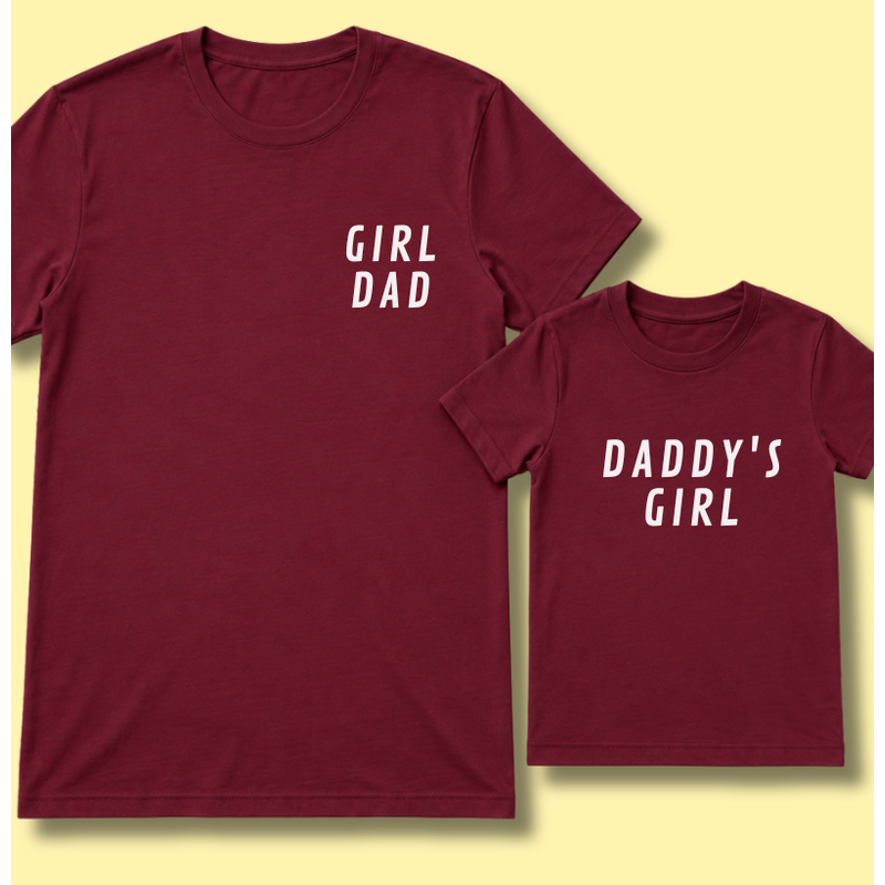 Kit: Girl Dad (camiseta) + Daddy's Girl (camiseta infantil)
