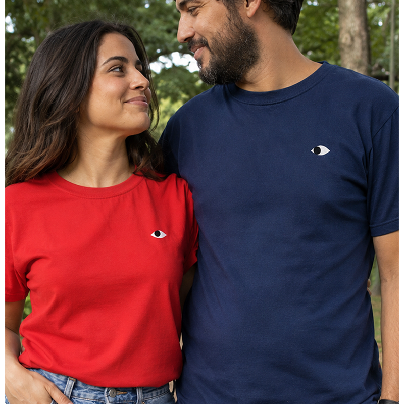 Kit 2 camisetas - Troca de olhares