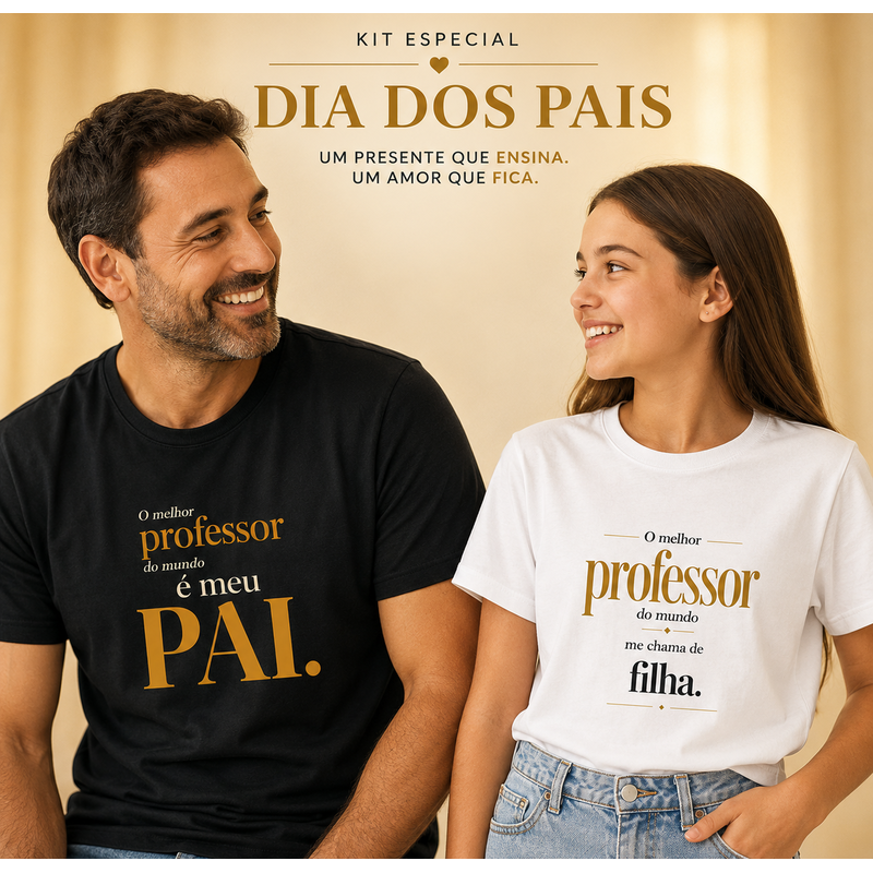 Kit Melhor Pai do Mundo Pai & Filha