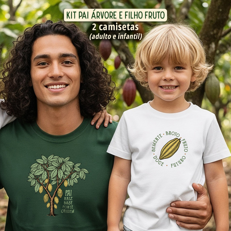 Kit pai árvore e filho fruto