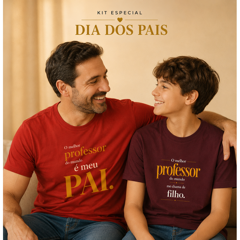 Kit Melhor Pai do Mundo Pai & Filho