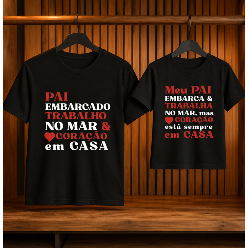 Kit Pai Embarcado Coração em Casa
