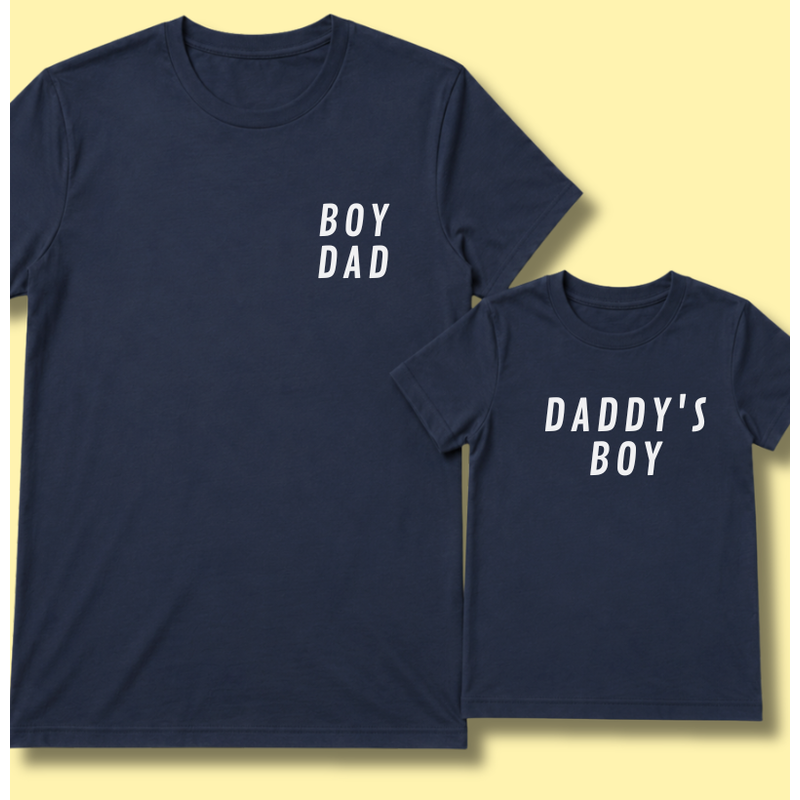 Kit: Boy Dad (camiseta) + Daddy's Boy (camiseta infantil)