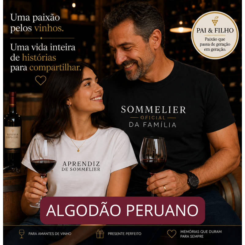 Kit Sommelier da Família - Algodão Peruano