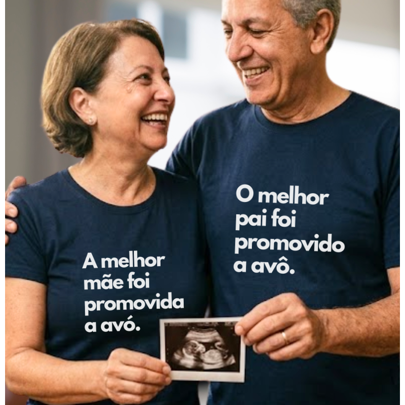 Kit: O melhor pai foi promovido a avô + A melhor mãe foi promovida a avó