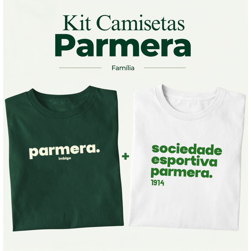 Kit Camisetas Parmera