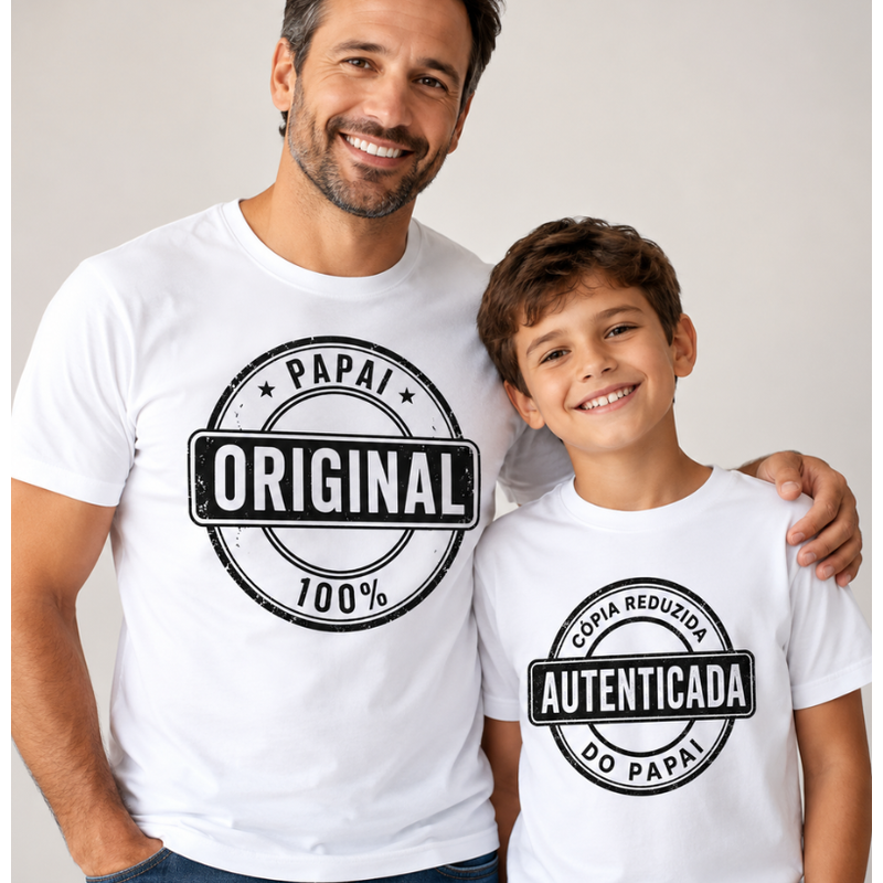 Kit Cópia do Papai Camiseta 