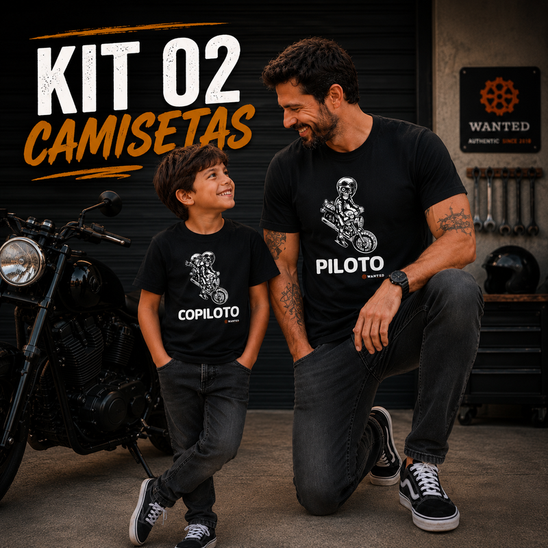 Kit Pai Piloto/ Filho(a) Copiloto
