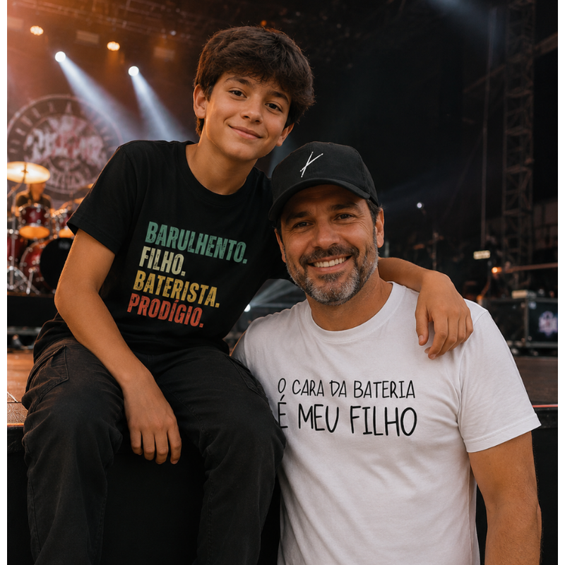 PAI E FILHO BATERISTAS NO SHOW