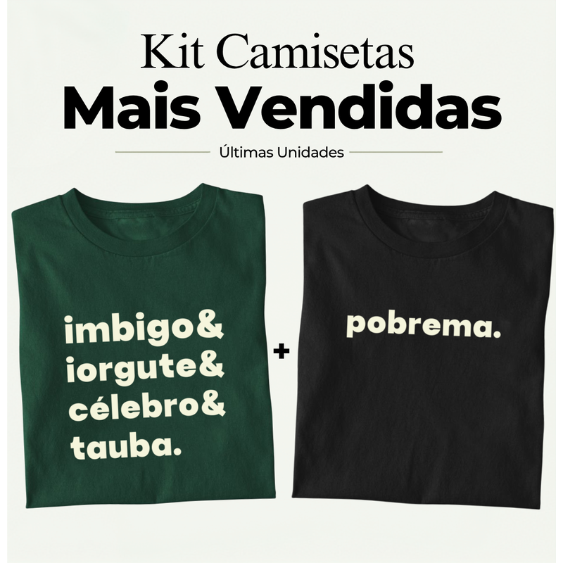 Kit Camisetas Mais Vendidas